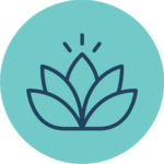 Lotus flower icon representing wellness